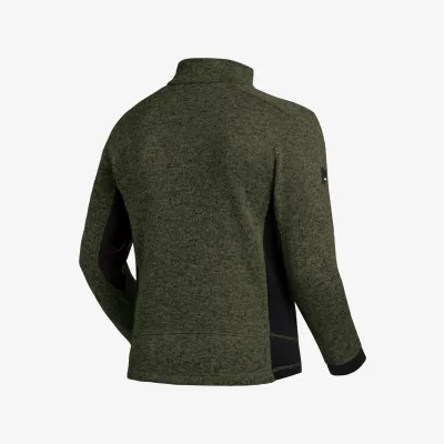 FHB CHRISTOPH Kötött Fleece felső (Oliva zöld-Fekete)