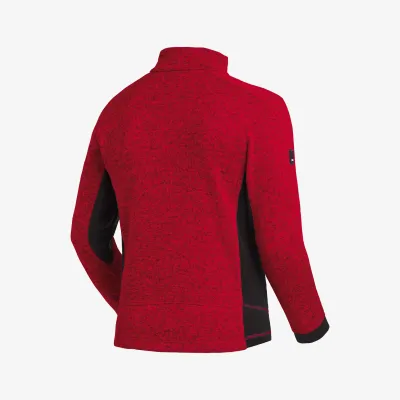 FHB CHRISTOPH Kötött Fleece felső (Piros-Fekete)