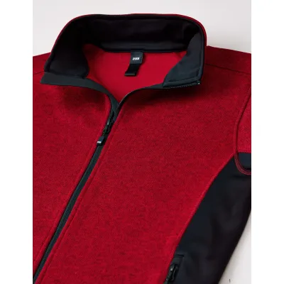 FHB CHRISTOPH Kötött Fleece felső (Piros-Fekete)