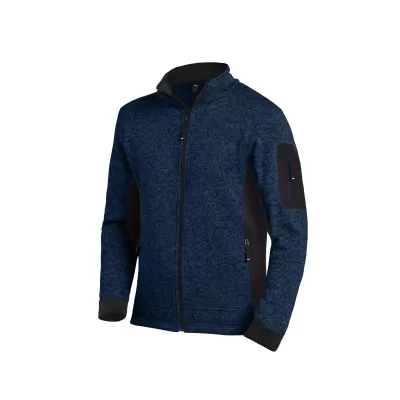 FHB CHRISTOPH Kötött Fleece felső (Tengerkék-Fekete)