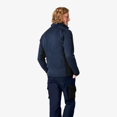 FHB CHRISTOPH Kötött Fleece felső (Tengerkék-Fekete)
