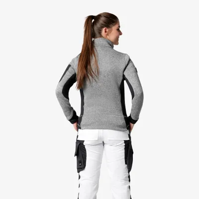 FHB MARIEKE Kötött Fleece női felső (Szürke-Fekete)
