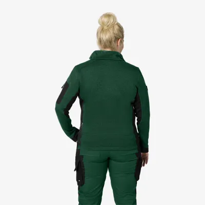 FHB MARIEKE Kötött Fleece női felső (Zöld-Fekete)