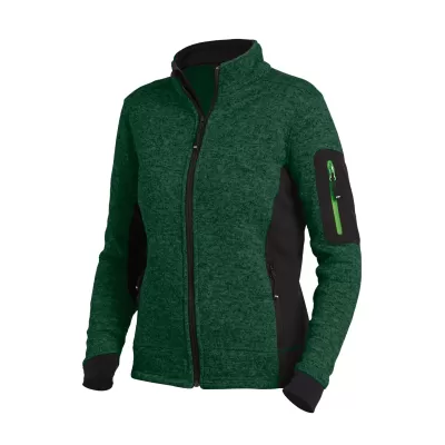 FHB MARIEKE Kötött Fleece női felső (Zöld-Fekete)