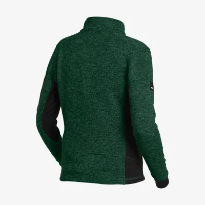 FHB MARIEKE Kötött Fleece női felső (Zöld-Fekete)
