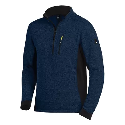 FHB PATRICK Kötött Fleece pulóver (Tengerkék-Fekete)