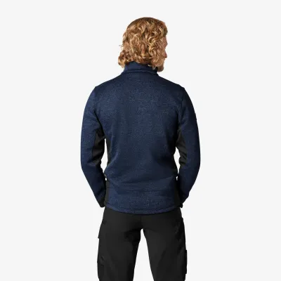 FHB PATRICK Kötött Fleece pulóver (Tengerkék-Fekete)