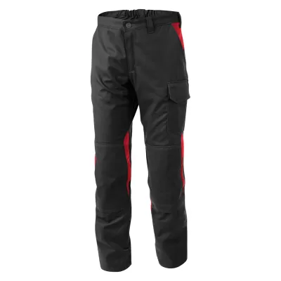 KÜBLER VITA cotton+ Deréknadrág (Fekete-Közép piros)