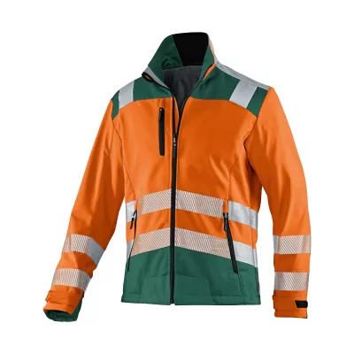 Kübler Reflectiq softshell  dzseki (Neon narancssárga-Mohazöld)