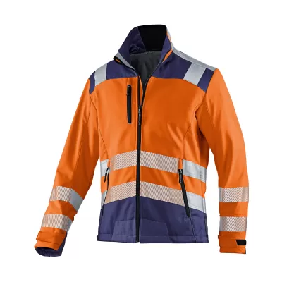 Kübler Reflectiq softshell  dzseki (Neon narancssárga-Sötétkék)