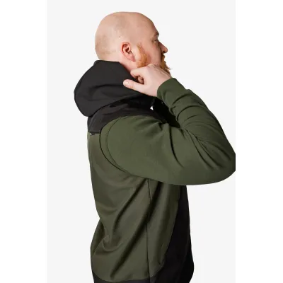 FHB JUSTUS Softshell mellény (Oliva zöld-Fekete)