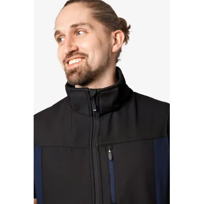 FHB JUSTUS Softshell mellény (Tengerkék-Fekete)