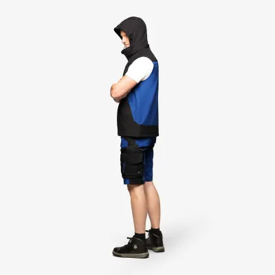FHB JUSTUS Softshell mellény (Világos kék-Fekete)