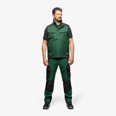 FHB HAUKE Téli mellény (Zöld-Fekete)
