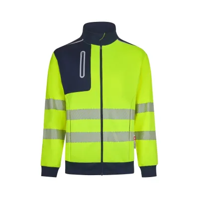 Velilla Dynamix technikai hi-vis polár dzseki (Sötétkék-Neon sárga)