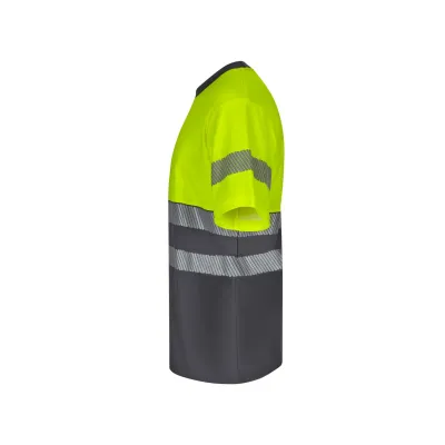 Velilla jólláthatósági póló, pamutgazdag (Szürke-Neon sárga)