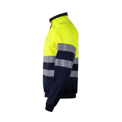 Velilla jólláthatósági pulóver (Sötétkék-Neon sárga)