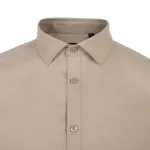 Férfi rövid ujjú elasztikus ing (Homokbarna)