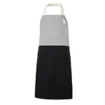 Két színű kötény (Világos szürke)