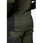 FHB CHRISTOPH Kötött Fleece felső (Oliva zöld-Fekete)