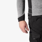 FHB CHRISTOPH Kötött Fleece felső (Szürke-Fekete)