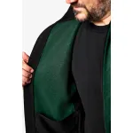 FHB CHRISTOPH Kötött Fleece felső (Zöld-Fekete)