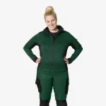 FHB MARIEKE Kötött Fleece női felső (Zöld-Fekete)