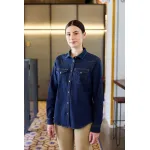 Női hosszú ujjú denim ing