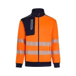 Velilla Dynamix technikai hi-vis polár dzseki (Sötétkék-Neon narancssárga)