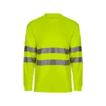 Velilla jólláthatósági hosszú ujjú póló, pamutgazdag (Neon sárga)